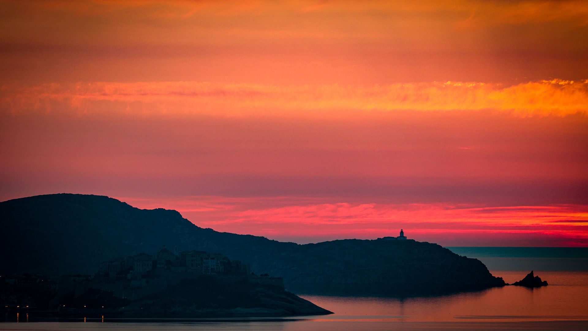 coucher soleil calvi