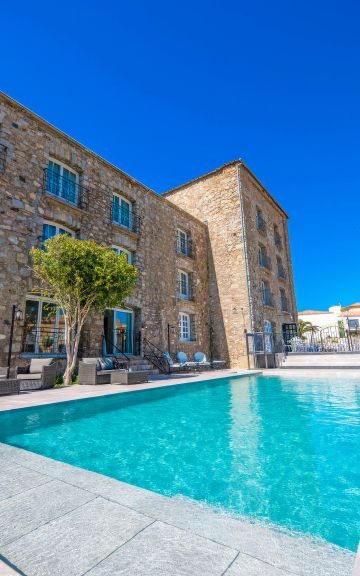 piscine hotel luxe calvi - abbaye calvi