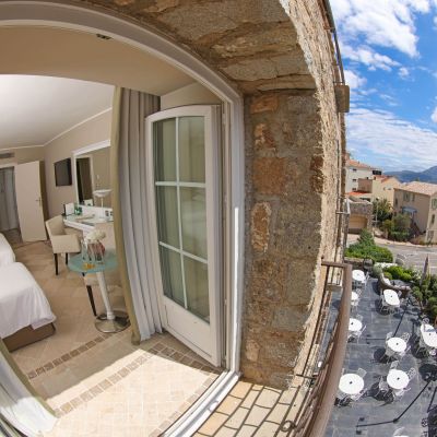chambre deluxe mer - hotel luxe calvi abbaye